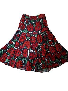 TU Woman Bold Red Floral Statement Skirt Size UK 14/US 10